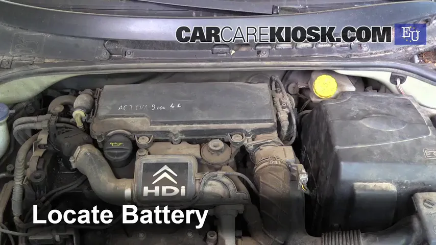 2004 Citroen C3 SX 1.4L 4 Cyl. Turbo Diesel Battery Replace